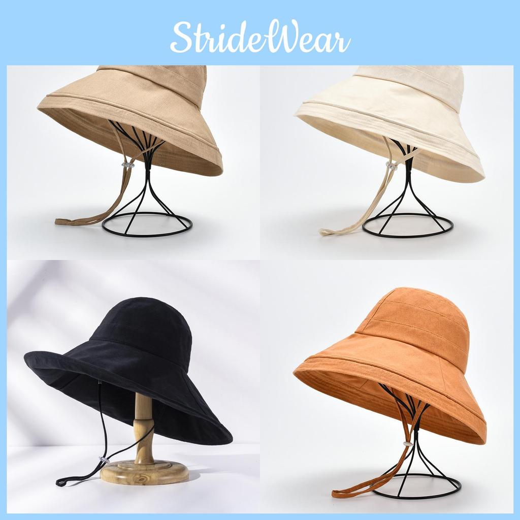 Womens Uv Protection Sun Hat With Large Brim Cotton Linen Summer Outdoor Travel Accessory