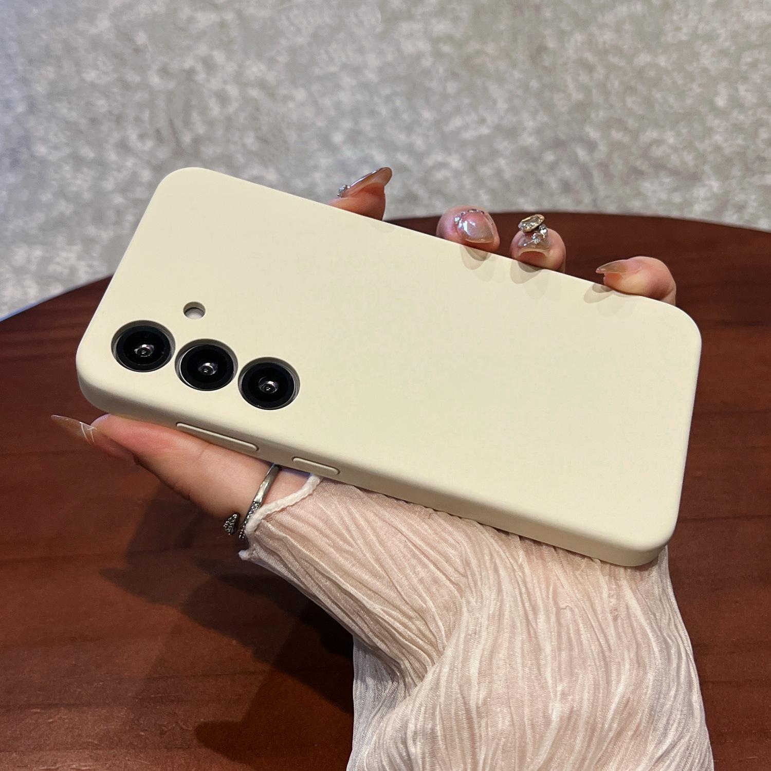 

Suitable for Samsung S25 Magnetic Suction Mobile Phone Case Liquid Silicone S25ultra Lens Full Cover Anti Fall Protection Case for Men and Women Samsung Galaxy S25