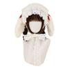 Soft Kawaii Rabbit Ear Headband With Lace Bow Girls Anime Lolita Style Hair Accessory