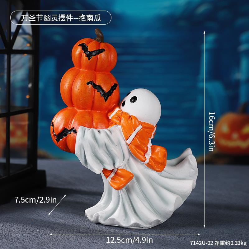 New Halloween Skull Resin Ornament Skull Ghost