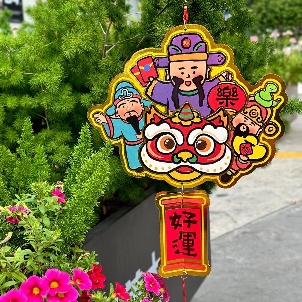 Classic Elements Snake Year Hanging Decor Cartoon Spring Festival Hanging Decor  Chinese New Year