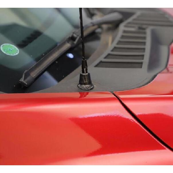 For - Ford F150 F-150 Carbon Look Antenna Base Moulding Decor Cover Trim