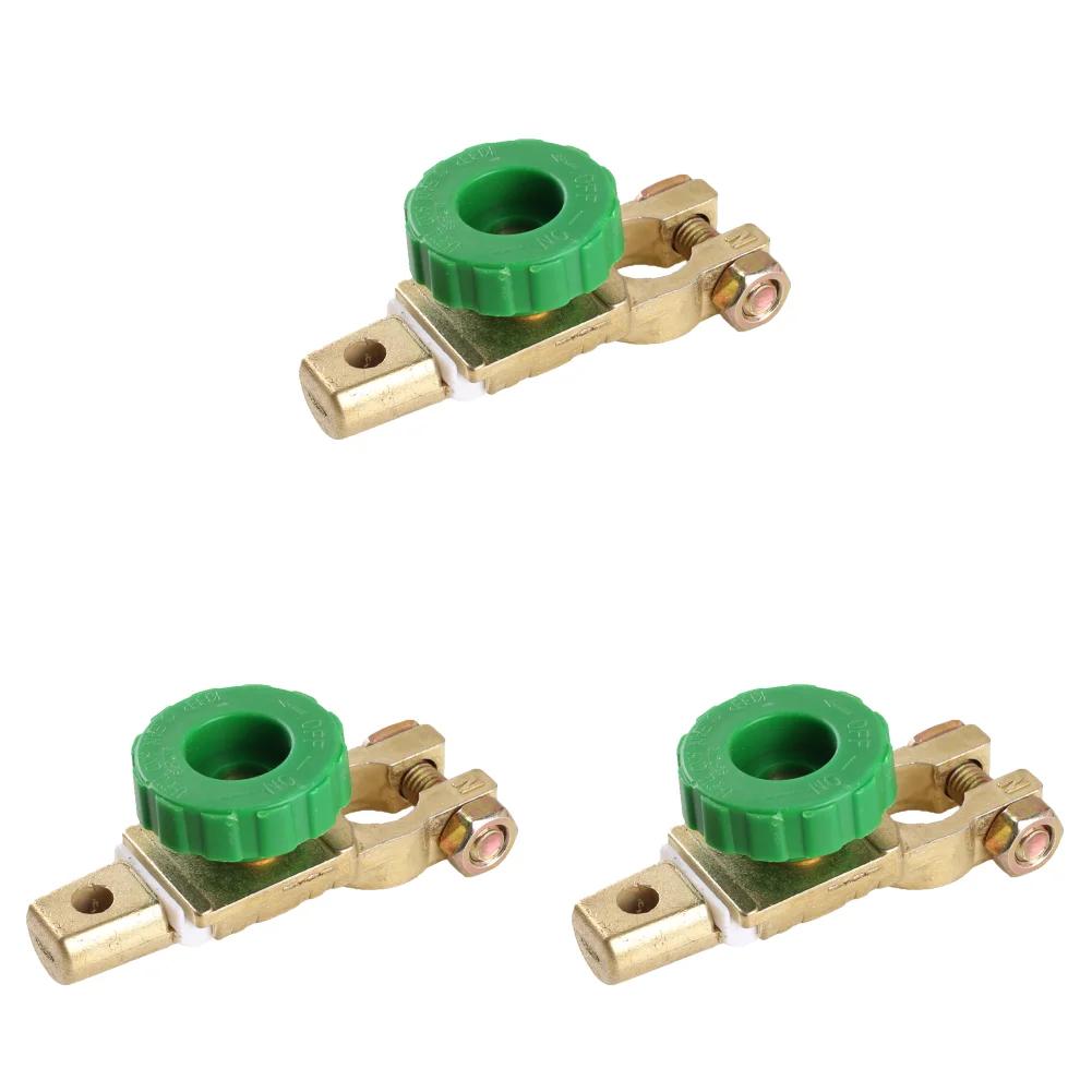 1-5Pcs Heavy Duty Battery Disconnect Isolator Cut Off Switch 12V 24V Green 17MM Fits Standard Negative Terminal Car Accessories