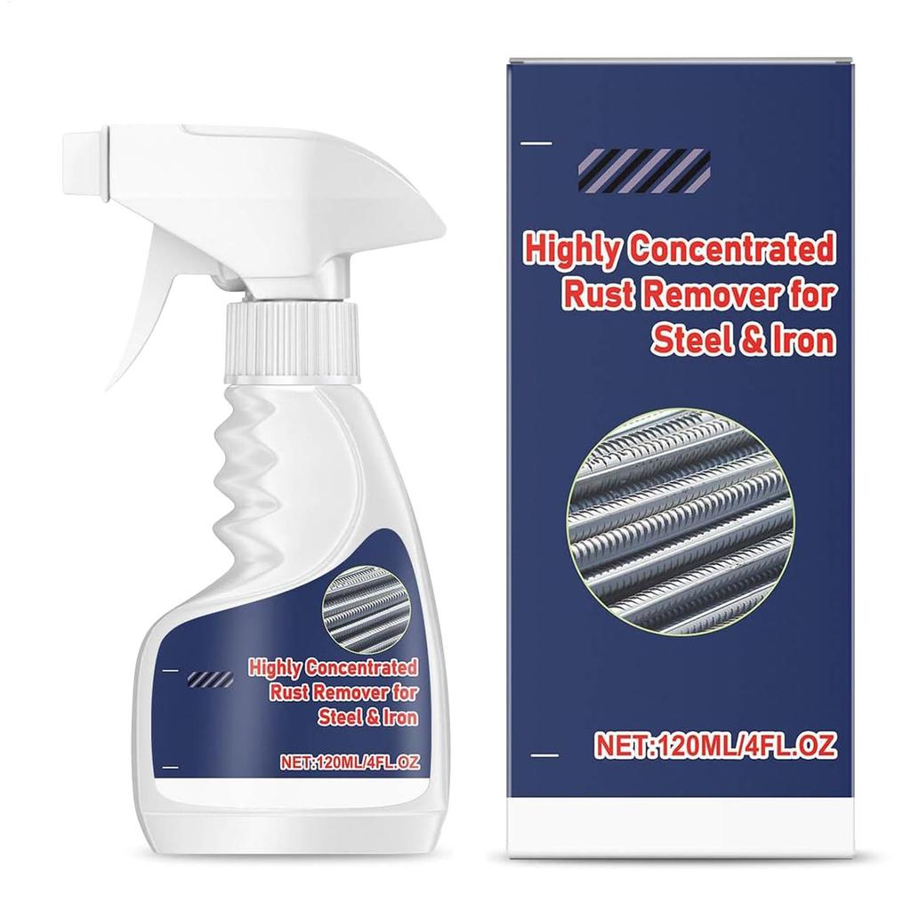 120ml Heavy Duty Metal Rust Remover Spray Rust Dissolver Cleaner Anti-Rust Protection For Home Iron Steel Aluminum Copper Brass