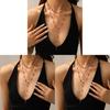 Kreuz Halskette Geometrischer Legierung Anhänger Mehrschichtige Kette Für Frauen Sommer