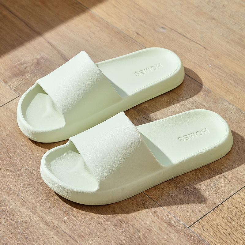 Striped cool slippers household, soft bottom eva deodorant home sandals women summer bath non-slip slippers