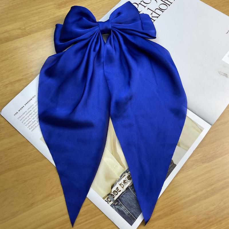 1PC Korean Big Bowknot Hair Clips for Women Girls Solid Satin Design Great for Enhancing Your Everyday Look