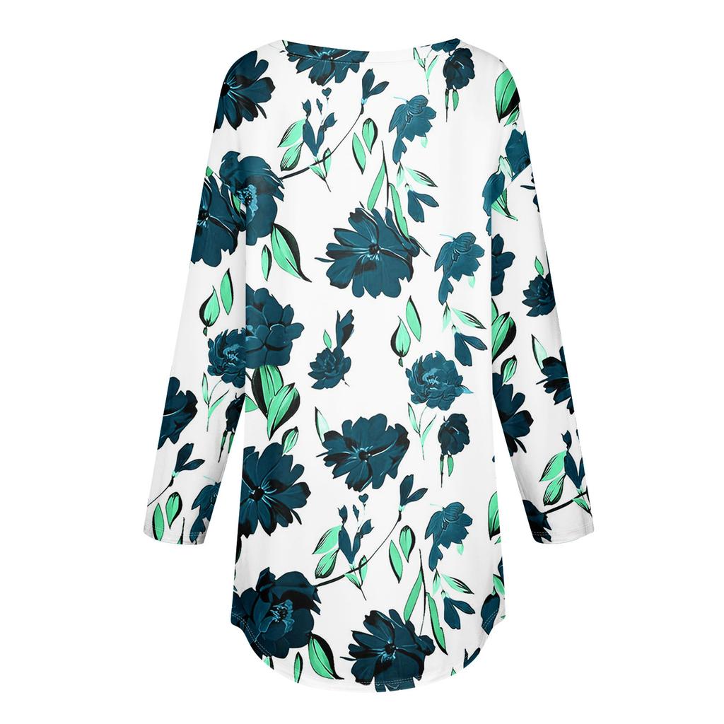 Tee Shirts For Women Fall Casual Long Sleeve Shirts Sweatshirt Christmas Printing Top Pullover