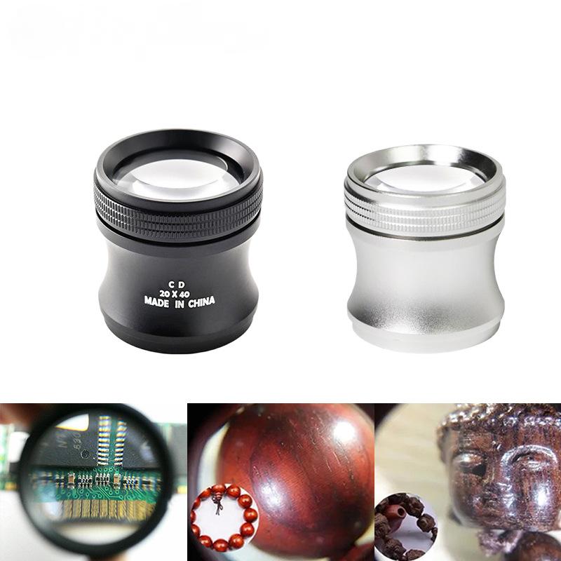 

Handheld Cylindrical Magnifying Glass Underestimates Pigeon Eye Buddha Brand 20 Times Jewelry Diamond Magnifying Glass срібний