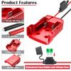 Battery DIY Adapter for Milwaukee 18V Lithium Battery Power Wheels Adapter with Fuse For 48-11-1815 48-11-1850 Battery