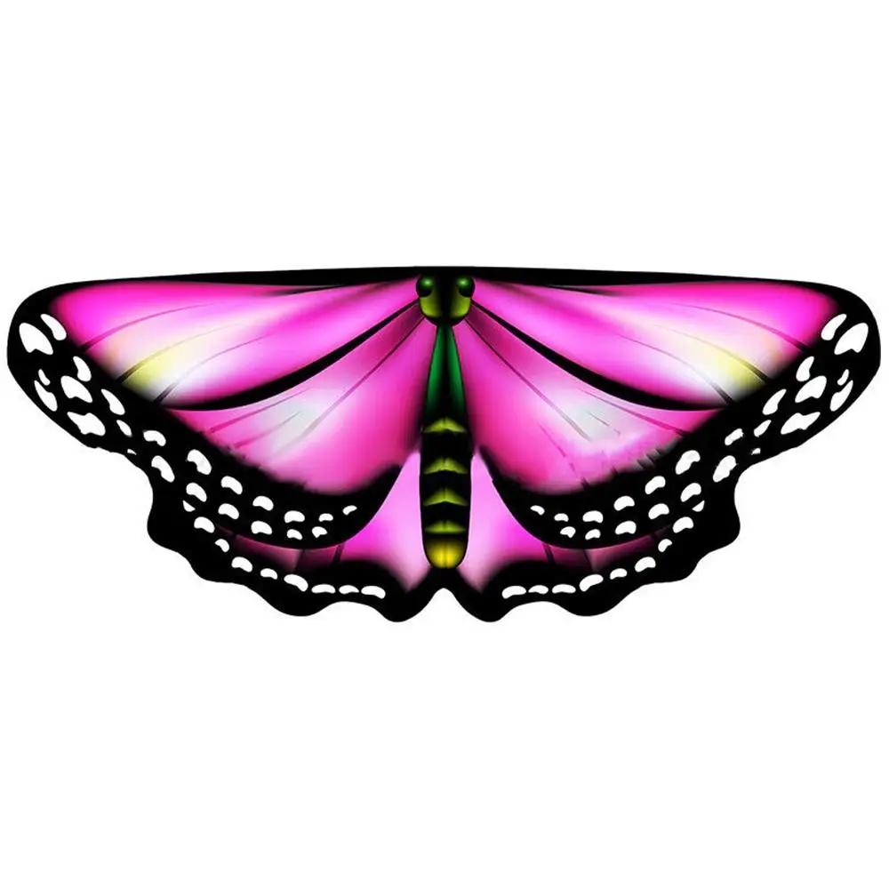 Cute Chiffon Butterfly Cape Dressing Up Costume Butterfly Wings Shawl Party Props Wing Cloak Kids