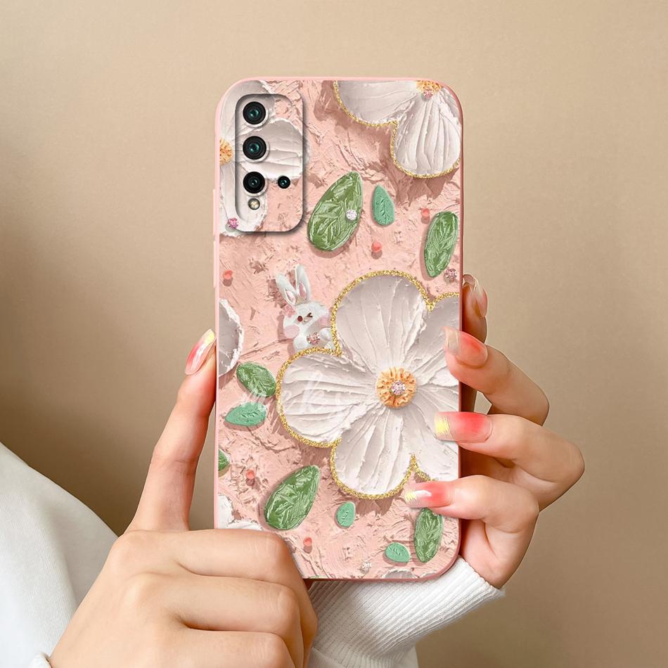 Case For Huawei Nova 5T Cover For Huawei Nova 6 Nova 7 Cartoon Bumper For Nova 5 T Nova6 Nova7 Soft Liquid Silicone Phone Cases