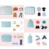 7-teiliger großer Reiseorganizer Tragbarer Kofferorganizer Kleidung Schuhe Kosmetiktasche Gepäckorganizer Reiseaufbewahrungstasche