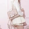 Lolita Nodo Borsa a Mano da Donna Singola Spalla Borsa a Tracolla Doppia Spalla Coreana Sle Casual Pelle PU Zaino Kawaii Borsa Ita