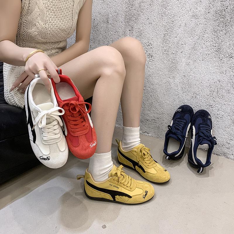 Inner Height Increase German Training Shoes Women's 2025 Summer New Retro Versatile Forrest Gump Shoes Casual Muffin Platform Sports Board Shoes