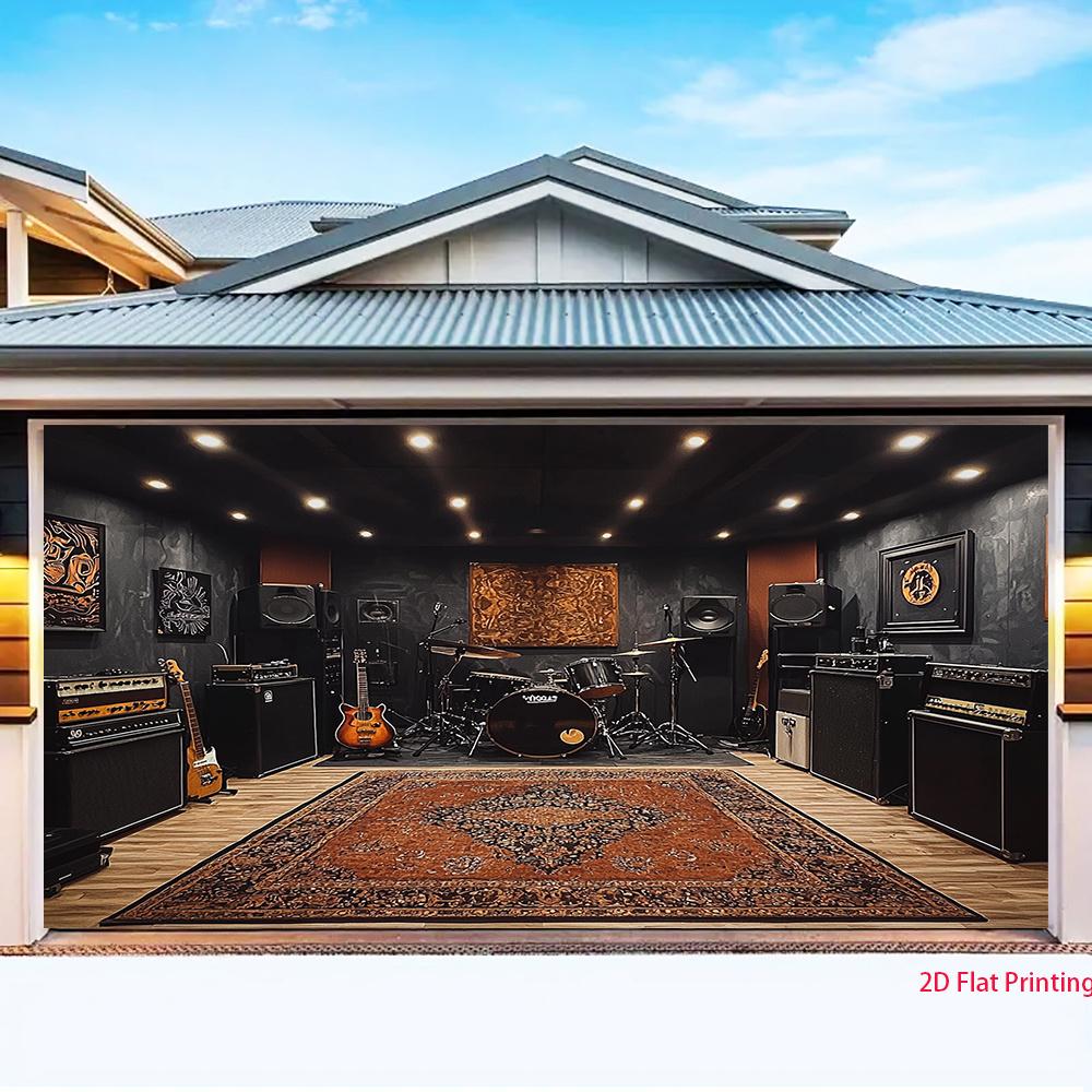 2D plane, 1 piece - A cozy corner of a music studio for the music festival theme