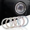Car One-click Start Button Interior Engine Ignition Start Stop Button Protective Cover Crystal Decoration Car Accessories Amagi