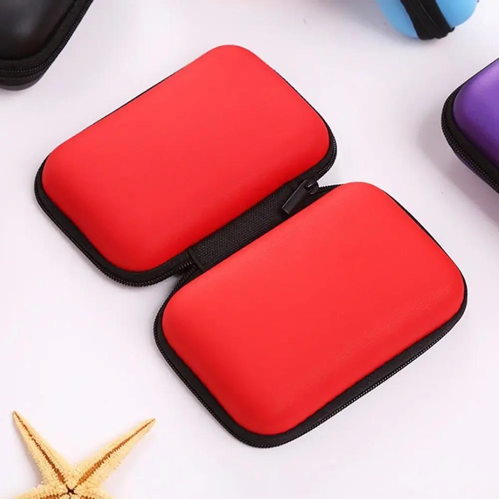Practical Earbuds Memory Card Case USB Cable Organizer Storage Box Coin Purse Headphone Accessories