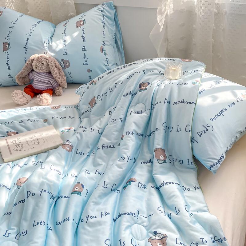Brown Bear Cooling Washable Soybean Summer Quilt