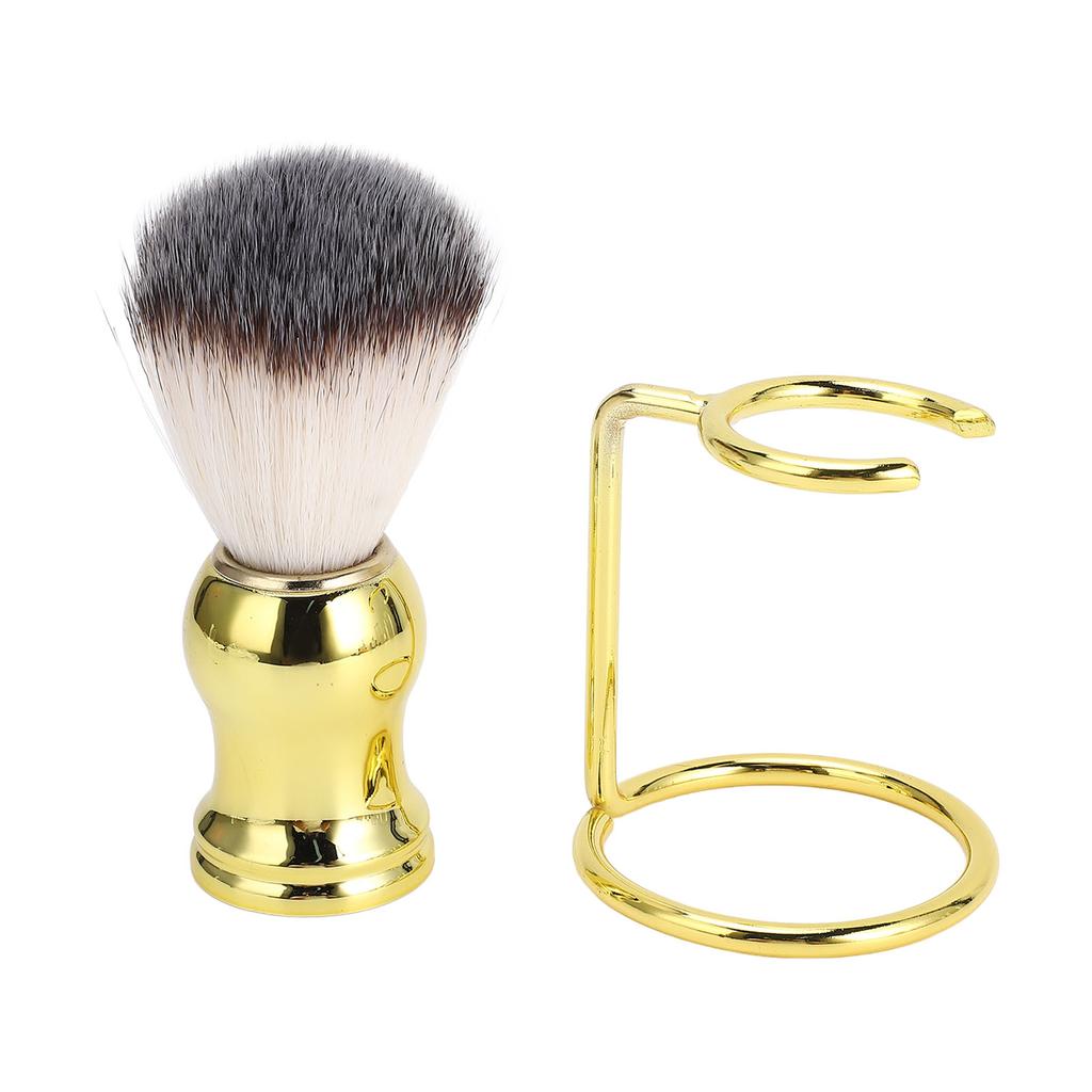 Shaving Brush with Stand Synthetic Hair Shaving Brush with Holder Stand for Men Gromming Shaving Too