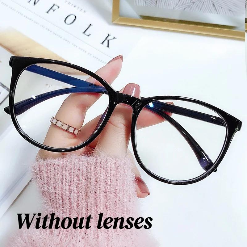 Retro Square Glasses Frame Neutral Fashion Retro Glasses Frame Men'S And Women'S Classic Solid Color Lens Free Glasses Frame