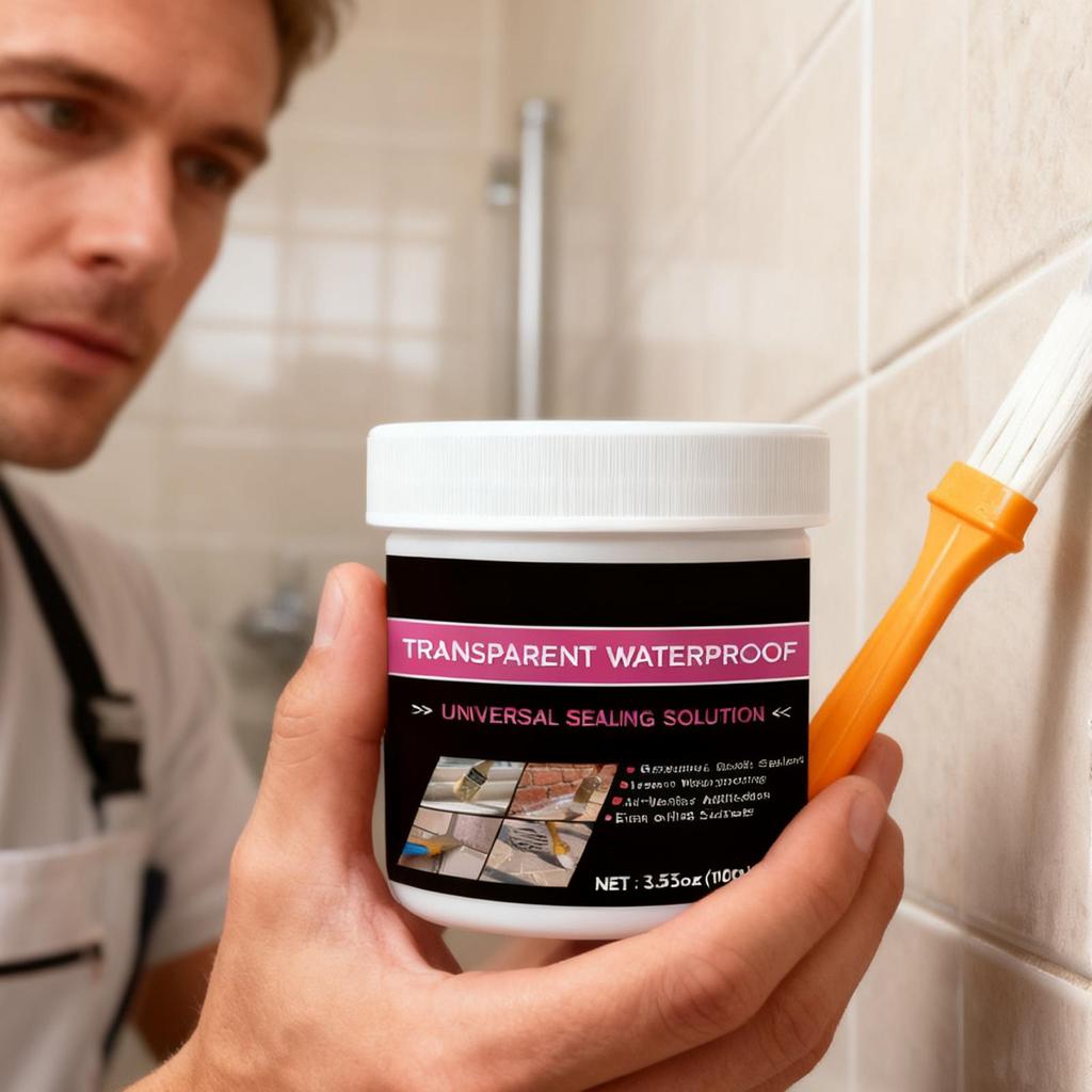 Transparent Waterproof Sealant 100g Invisible Repair Sealant Bathroom Repair Adhesive For Shower Toilet Bathroom Outdoor Kitchen