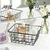 Gouden Gesmeed IJzeren Containers Opbergmand, Scandinavische Stijl Draad Organizer Bak, Grote Kledingkast Kleding Organisatie Bakken Capaciteit Decoratieve Container voor