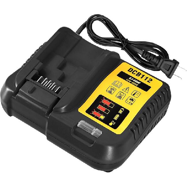 DCB112 for Dewalt Battery Charger Replacement for Dewalt 12V Max Lithium-Ion Battery DCB112 DCB118 DCB101 DCB114 DCB104 DCB126 DCB112-Black