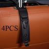 Car Interior Accessories PU Leather Hooks Storage Clips Front Seat Headrest Organizer Holder Auto Fastener Hangers Space Saving