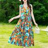Summer Sleeveless Dresses for Women Vintage Clothes Loose Plus Size Elegant Long Dress