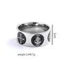 European and American Stainless Steel Men's and Women's Rings, Measuring Saint Ben's Cross, Exorcism Portrait Rings