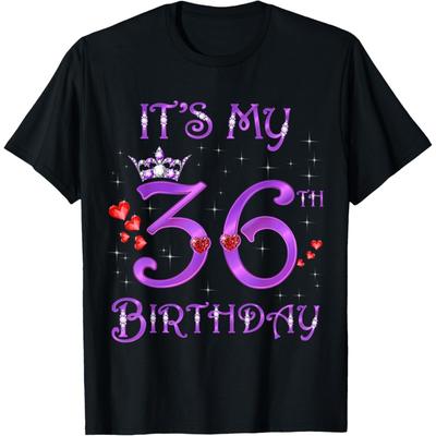 It's My 36th Birthday 36 Years Old 36th Bday Woman Queen T-Shirt