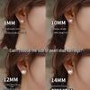 2025 French Retro Pearl Stud Earrings: Light Luxury, High-End, Niche Design