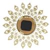  Iron European   Flower Shaped Wall Clock,  Ing Wall Clock,   Decor for Bedroom or Living Room 