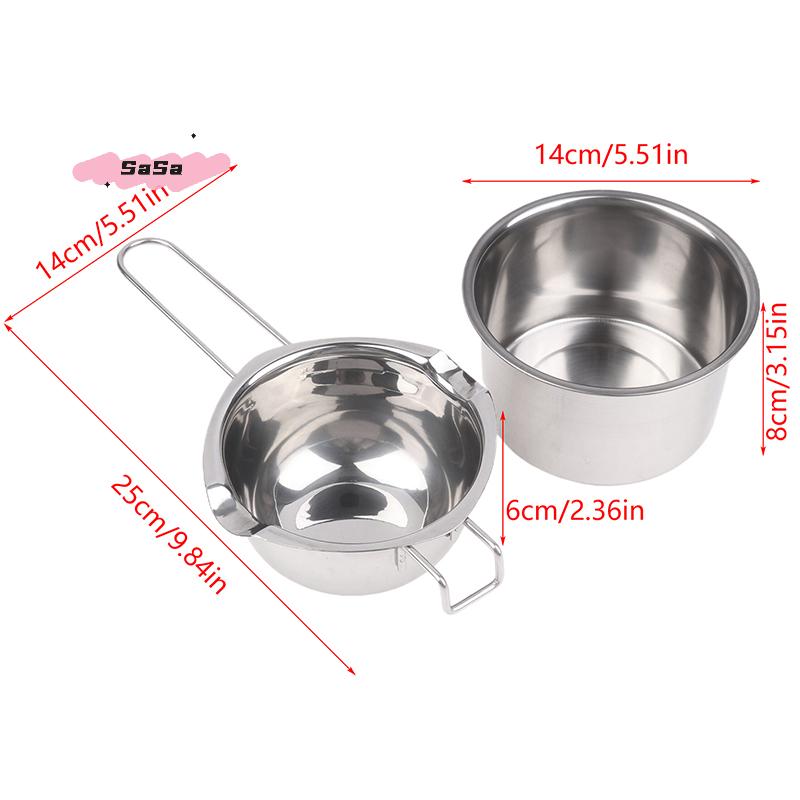 1Pc Stainless Steel Candle Wax Melting Pot for Chocolate Candy Soap Making Kit - Melting Pot for DIY Crafting