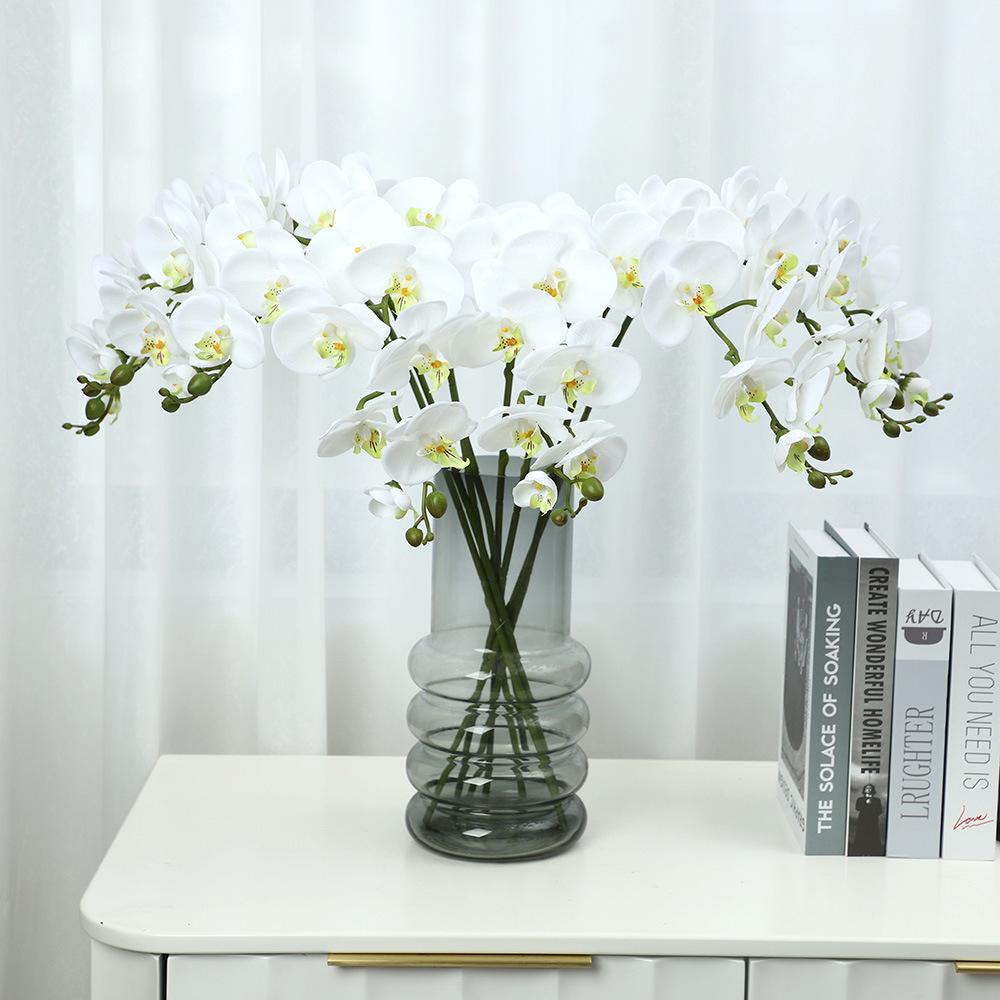 Simulation flower feel Phalaenopsis, living room bedroom home decoration ornament, fake flower bonsai