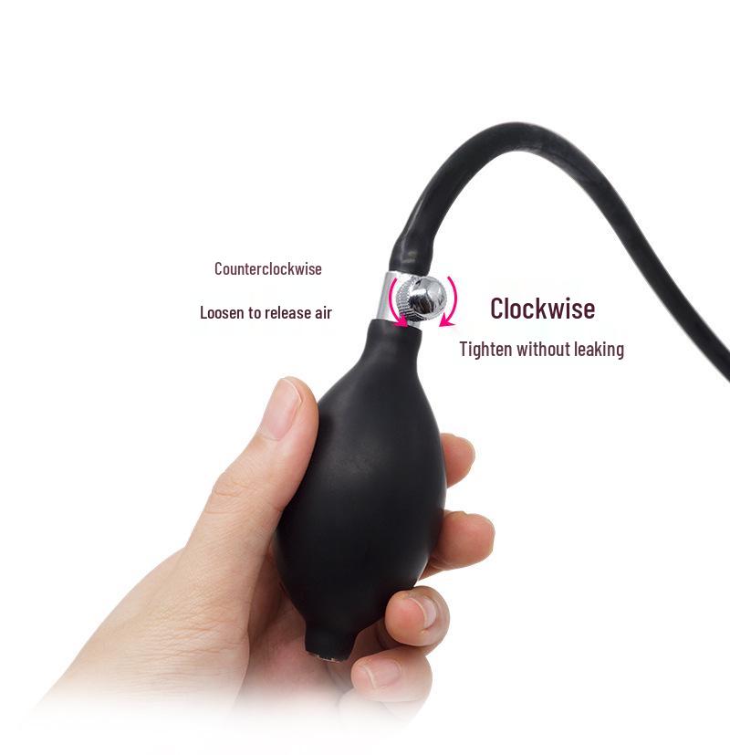 Inflatable Silicone Gag and Bondage Mask Set