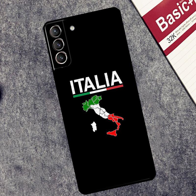 Flag Italy Case For Samsung Galaxy S25 S26 Ultra S20 S21 S22 S23 S10 Plus S25 FE S24 Ultra Cover Coque