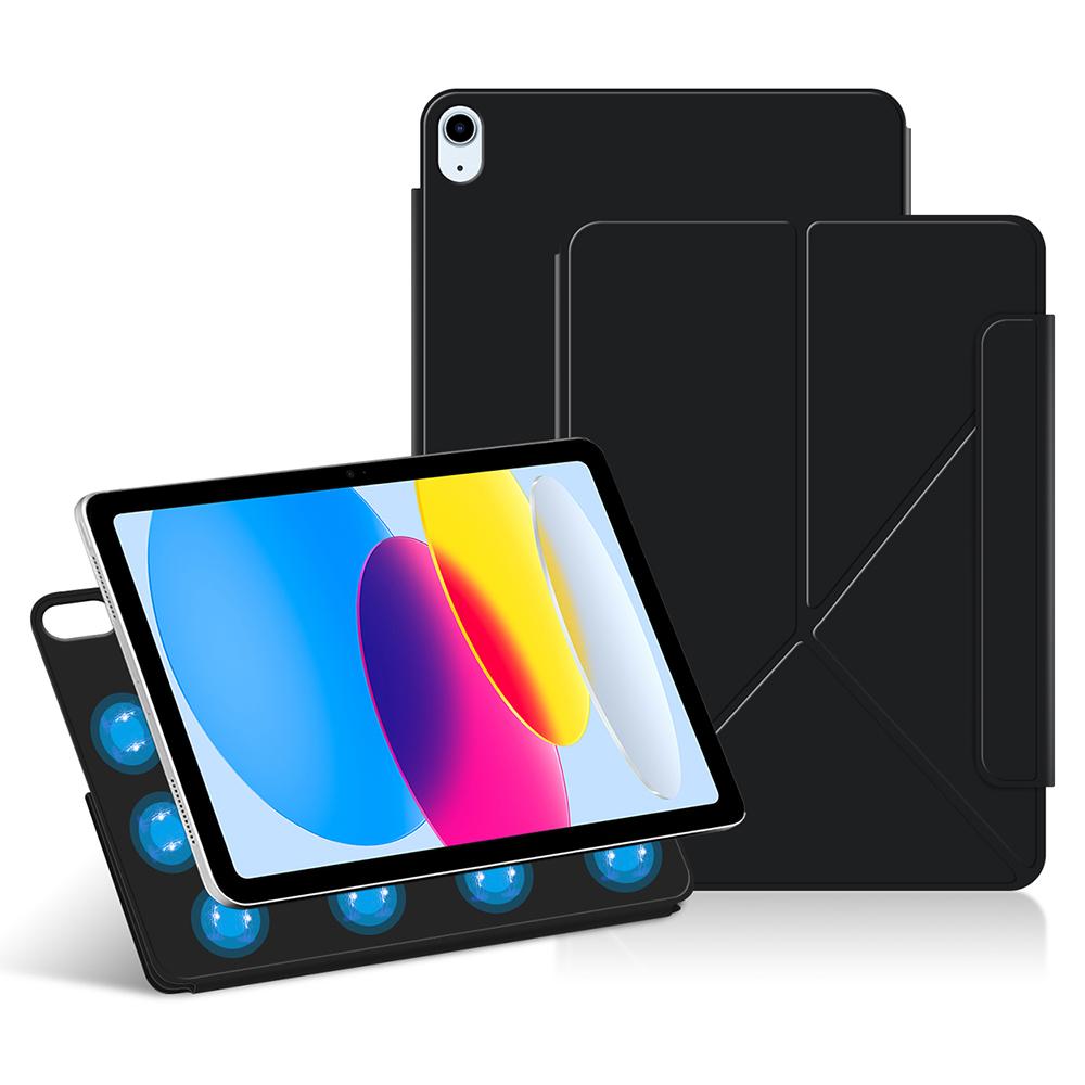 For iPad (2025)/iPad 10.9 (2022) Leather Case Origami Stand Magnetic Tablet Cover