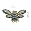 Fashionable Bees Shaped Enamel Pin Alloy Scarf Clip With Rhinestones Accessory for Formal Event and Daily Wear