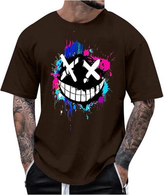 Men's Graphic T-Shirts Short Sleeve Streetwear Hip Hop T-Shirt Casual T Shirt Novelty Funny Printed T Shirts