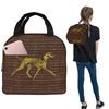 Greyhound Whippet Sighthound Dog Azawakh On African Insulated Lunch Bag for Women Kid Portable Food Boxes Thermal Lunch Box Tote
