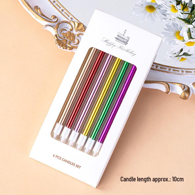 LIEI Curved Rainbow Decorative Birthday Candle