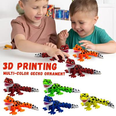 3D tisk vícebarevný model ještěrky ručně vyráběný ozdoba na hračky