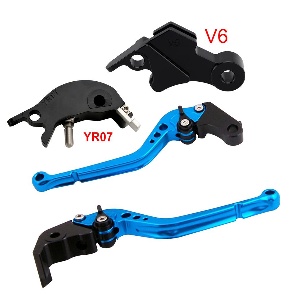Langer Kupplungsbremshebel passend für YAMAHA XSR900 XSR900GP MT-09 MT-09SP 2024-2025 Blau