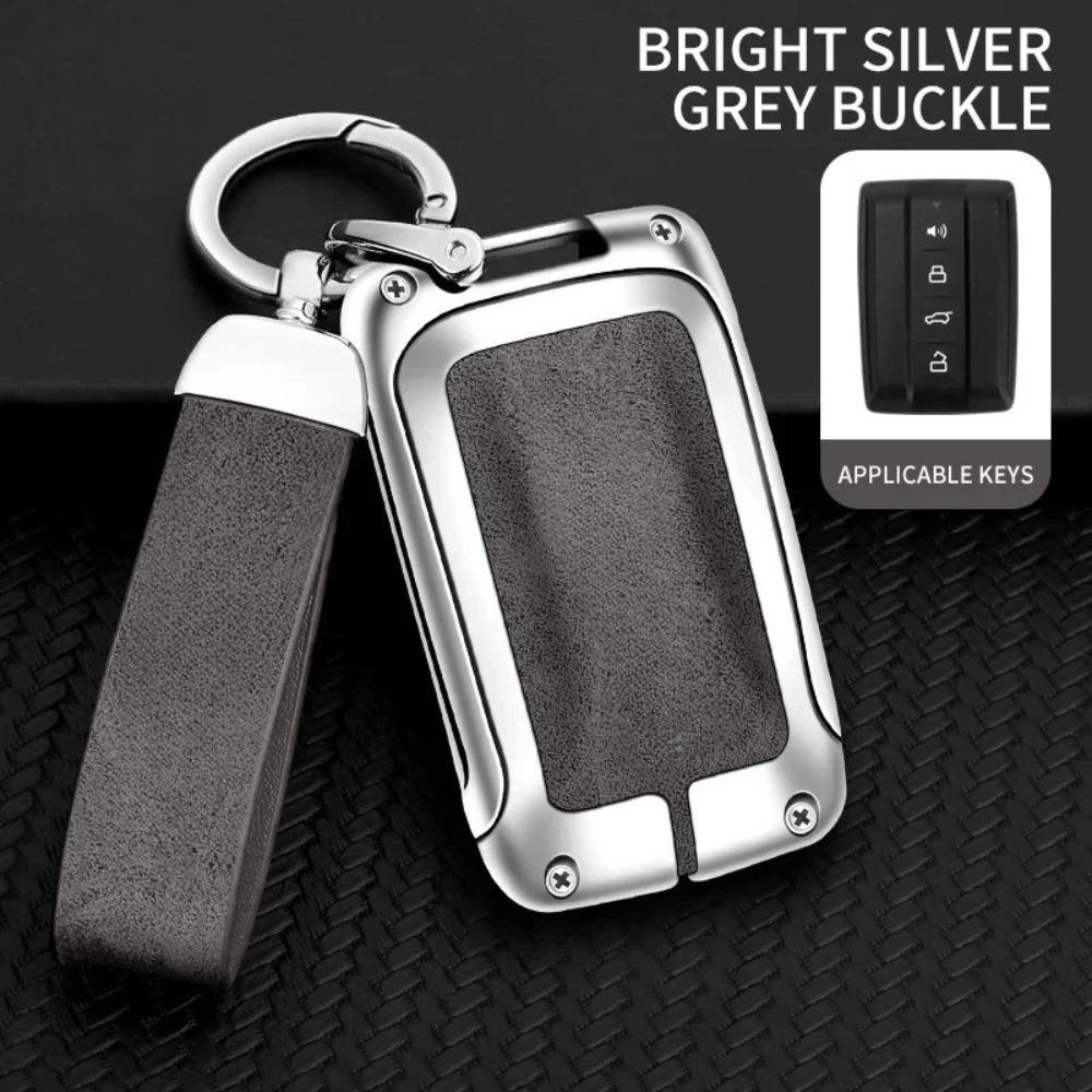 Zinc Alloy Leather Car Remote Control Key Bag Shell Suitable for Tank 300 500 Car Key Chain Bag Interior Accessories