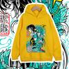 Sweat à capuche pour enfants Saint Seiya Shiryu Impression Anime Doublé Polaire Unisexe Garçons Filles Chaud Hiver Pull Dessin Animé Vêtement d'extérieur Décontracté