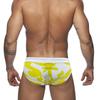 Men's Fashion Floral Printed Swimming Briefs Low Waist Plus Size Summer Beach Wear FREESTYLE UP-LIFT