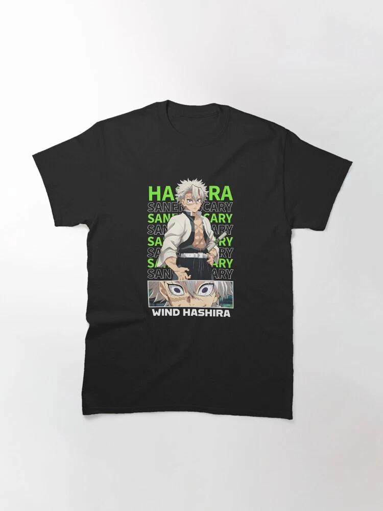 Anime Sanemi Wind Hashira 3 Cute Demon Slayer Basic T Shirt S