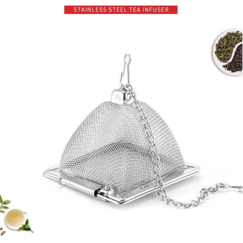 304 Stainless Steel Pyramid Tea Infuser Ultra Fine Mesh Filter For Home Office Loose Leaf Tea Brewing